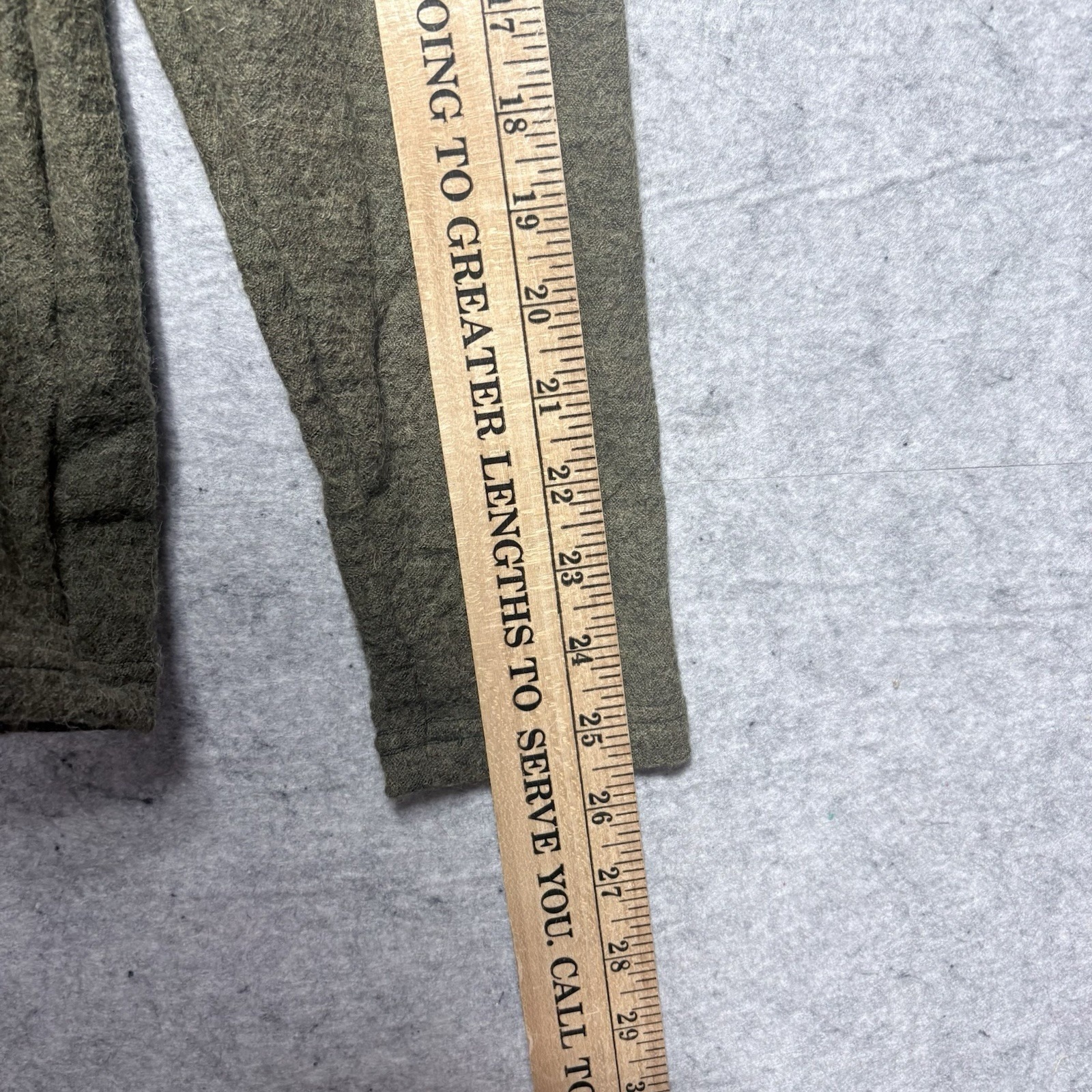 Appalachian Gear Co 100% Alpaca Hoodie Women's L Olive Usa Made Hiking — image 8 of 8